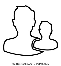 icono de personas ilustración aislado símbolo de signo vectorial