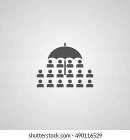 People icon illustration isolated vector sign symbol