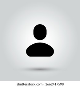 People icon, isolated. Flat design.