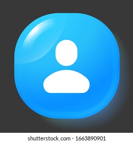 People icon, isolated. Flat design.