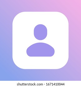 People icon, isolated. Flat design.