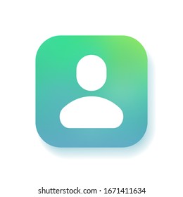 People icon, isolated. Flat design.