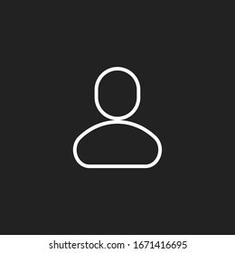 People icon, isolated. Flat design.