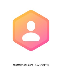 People icon, isolated. Flat design.