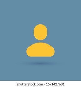 People icon, isolated. Flat design.