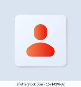 People icon, isolated. Flat design.