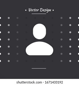 People icon, isolated. Flat design.