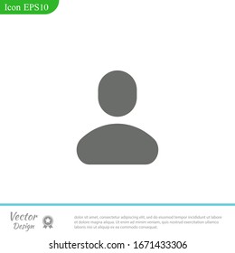 People icon, isolated. Flat design.