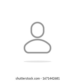 People icon, isolated. Flat design.