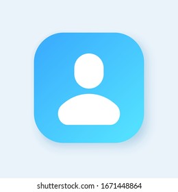 People icon, isolated. Flat design.