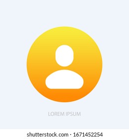 People icon, isolated. Flat design.