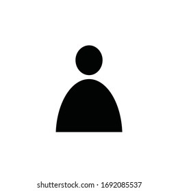 People icon, isolated. Flat design.