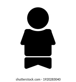 Die Leute Symbol, isoliert. Flaches Design.