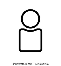 People icon, isolated. Flat design.