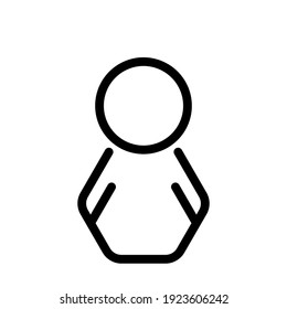 Icono de la gente, aislado. Diseño plano.