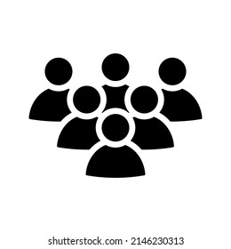 People icon, isolated. Flat design. vector illustration