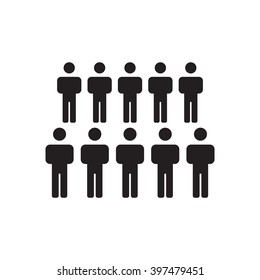 People   icon,  isolated. Flat  design.
