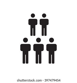 People   icon,  isolated. Flat  design.
