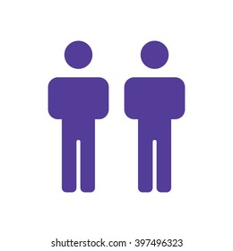 People   icon,  isolated. Flat  design.