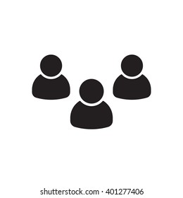 People  icon,  isolated. Flat  design.