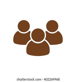 People  icon,  isolated. Flat  design.