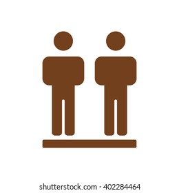 People  icon,  isolated. Flat  design.