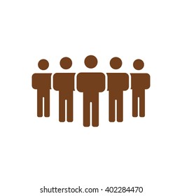 People  icon,  isolated. Flat  design.