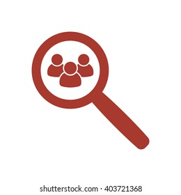 People   icon,  isolated. Flat  design.