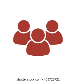 People  icon,  isolated. Flat  design.