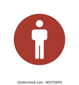 People  icon,  isolated. Flat  design.