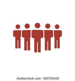 People  icon,  isolated. Flat  design.