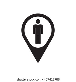People  icon,  isolated. Flat  design.