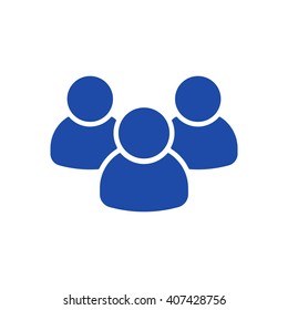 People  icon,  isolated. Flat  design.