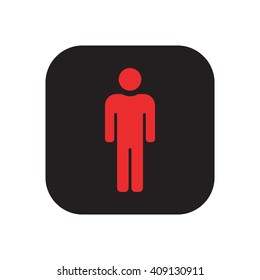 People  icon,  isolated. Flat  design.