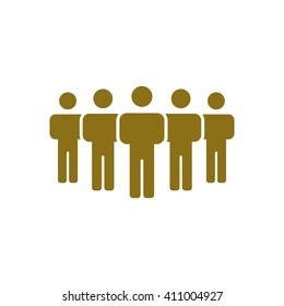 People  icon,  isolated. Flat  design.