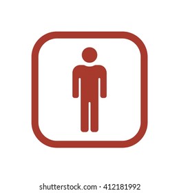People  icon,  isolated. Flat  design.
