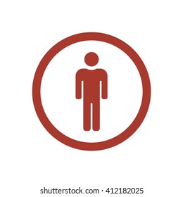 People  icon,  isolated. Flat  design.