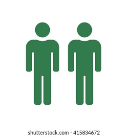 People  icon,  isolated. Flat  design.