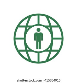 People  icon,  isolated. Flat  design.