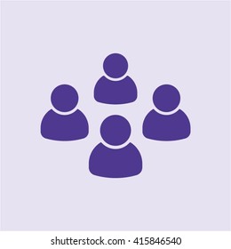 People  icon,  isolated. Flat  design.