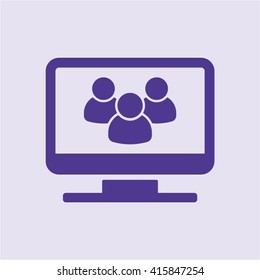 People   icon,  isolated. Flat  design.