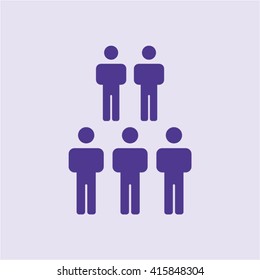 People  icon,  isolated. Flat  design.