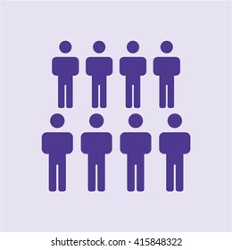 People  icon,  isolated. Flat  design.