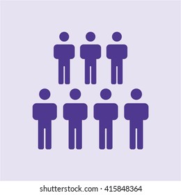 People  icon,  isolated. Flat  design.