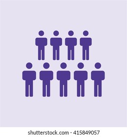 People  icon,  isolated. Flat  design.