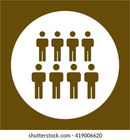 people  icon,  isolated. Flat  design.