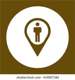 people  icon,  isolated. Flat  design.