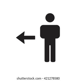 people  icon,  isolated. Flat  design.