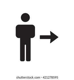people  icon,  isolated. Flat  design.