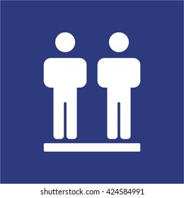 People  icon,  isolated. Flat  design.